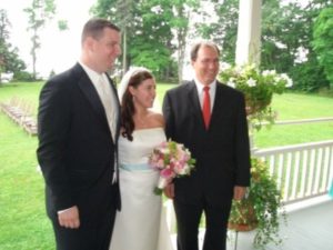 Our first wedding.