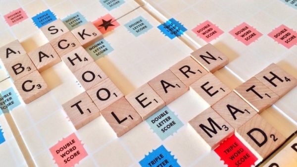 Thanking Teachers: From a Former Educator Turned Stay-At-Home Mom Scrabble board that says 'back to school'