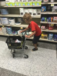 grocery cart, child, shopping