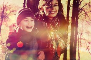 magical photo mom and child