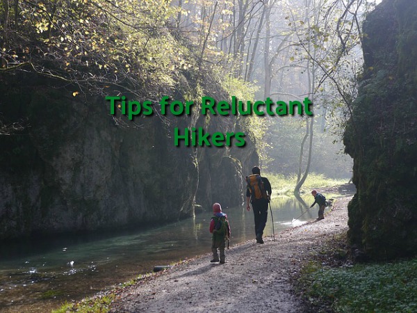 Five Tips to Encourage Reluctant Hikers to Enjoy the Trail reluctant hikers on a trail