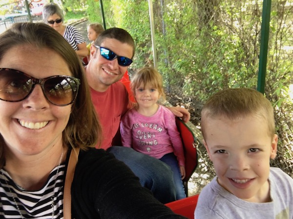 family photo at granby zoo