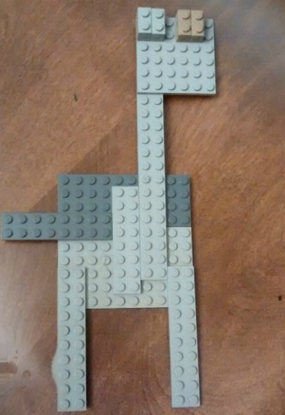 Building blocks Lego giraffe