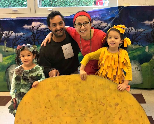 The Art of the Family Costume — Halloween Fun girls, man, woman, taco shell, family costume