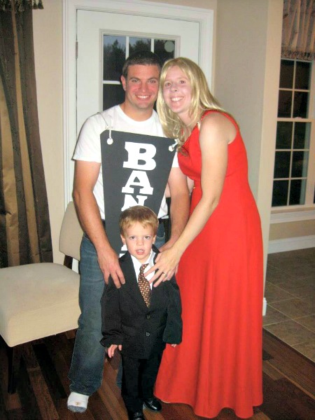 family, boy, man, woman, costumes
