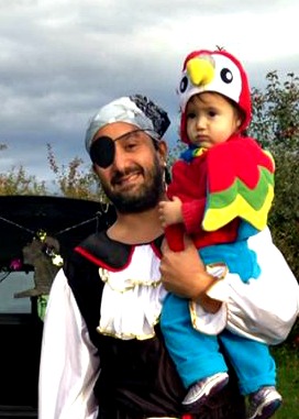 man, baby, costumes