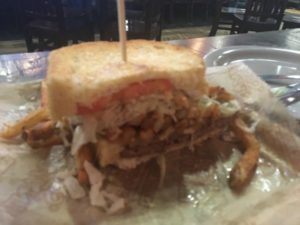 half a sandwich
