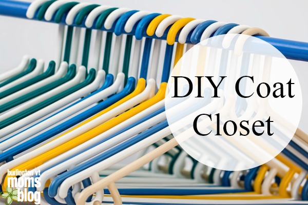 Coat Closet – DIY Storage Solutions a row of hangers for a DIY coat closet