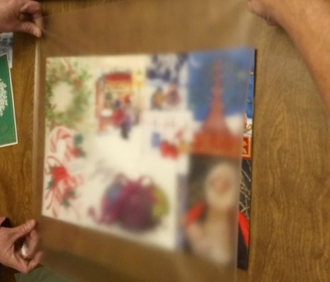 Holiday placemat lamination example