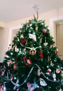December birthday and christmas tree