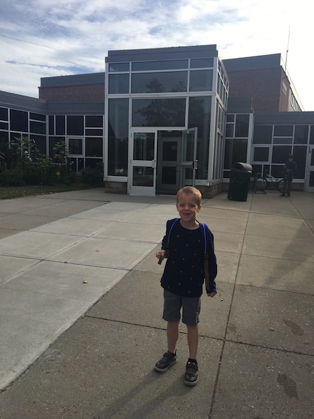 How to Create a Positive Behavioral System in Your Home child in front of school