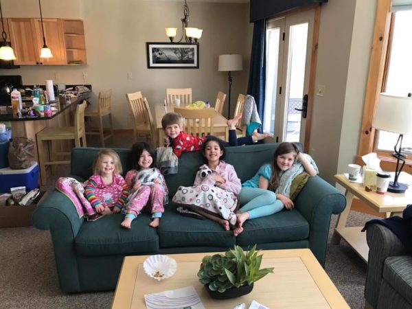 children on a couch