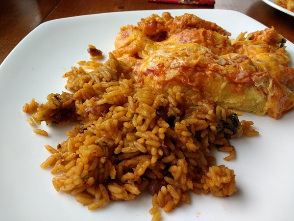 mexican food, cinco de mayo, recipes, chicken enchiladas, rice