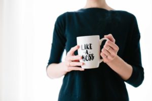 like a boss mug, woman