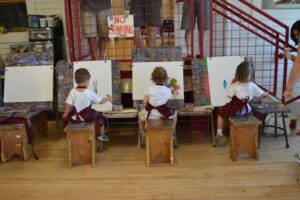 birthday party, art theme, art, gallery