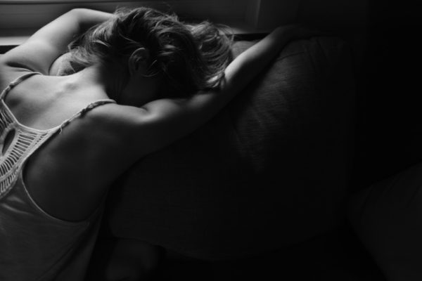ashamed woman