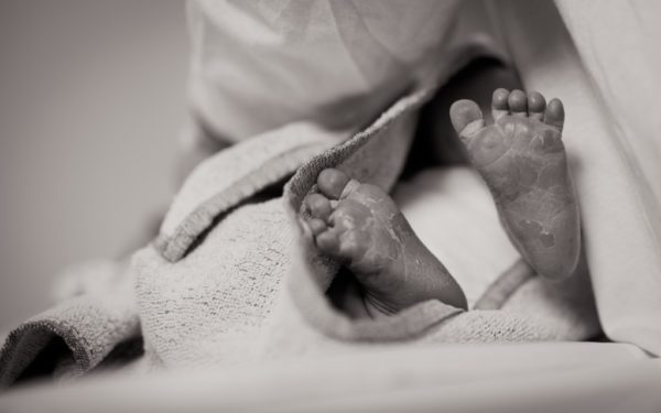 newborn baby feet