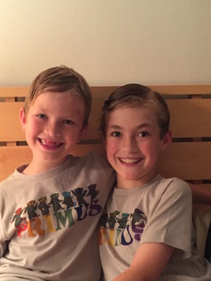 boys smiling