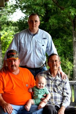 four generations of men, family, men