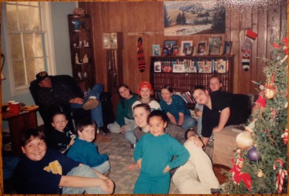 family, kids, living room, grandpa, pawpaw