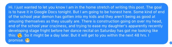 text message