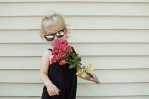 child kindness, toddler, flowers, roses