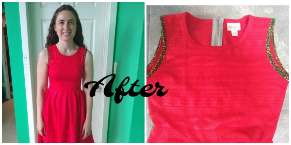 sewing skills used to remove sleeves from a dress