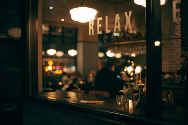 relax sign, relax, window