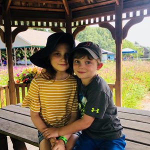 starting kindergarten, explore, adventure, school age, siblings, boy, girl, hug