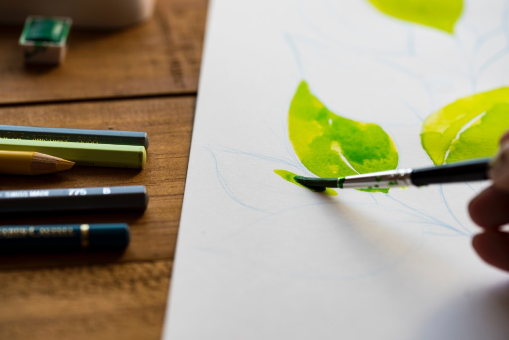 Paintbrush, Painting, Paint, Leaves, Green, Art, Create, Prioritizing Creativity