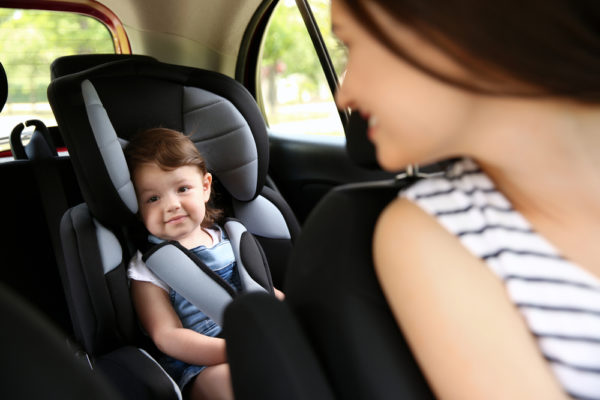 mom, baby, carseat, driving