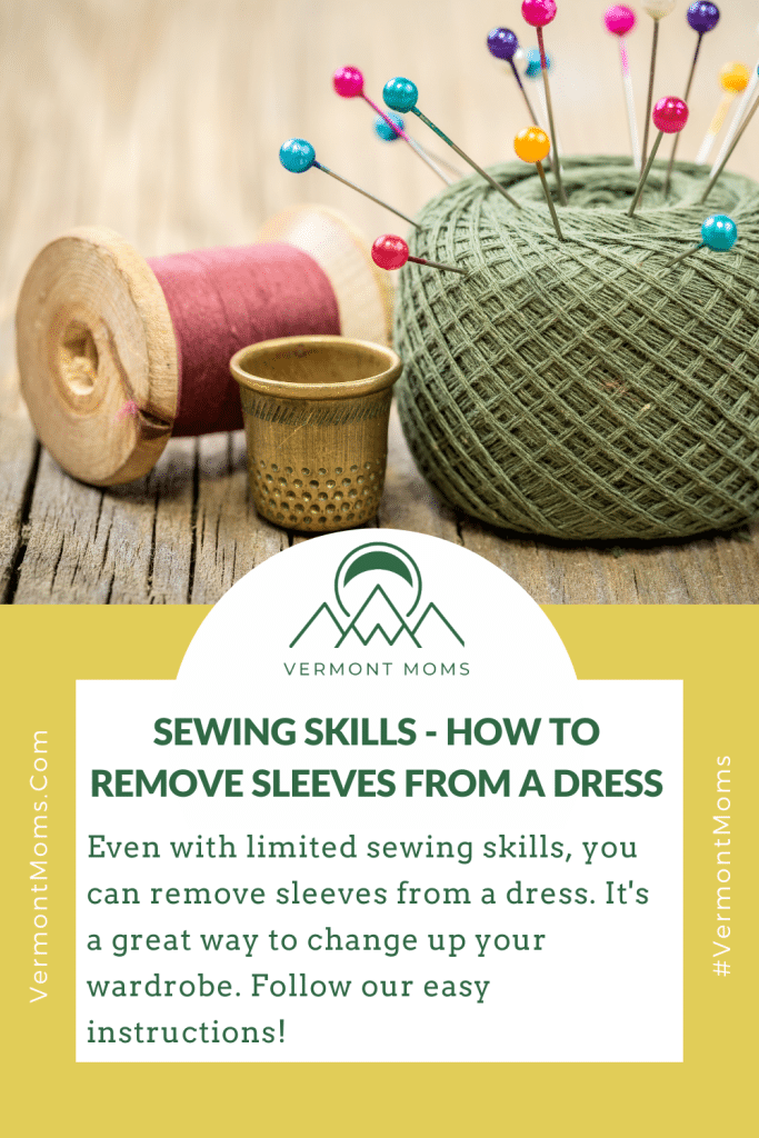 Sewing skills- removing sleeves from a dress