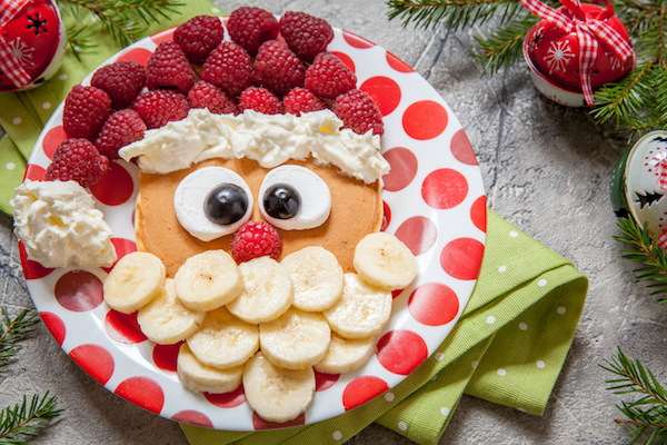 pancake, santa, christmas