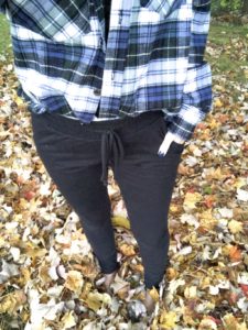 flannel, joggers, fall fashion