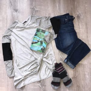 denim, fall fashion, flat lay, clothing