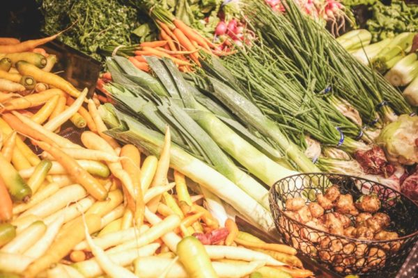 Toddler Mom Goals for Healthy Eating in the New Year lots of produce to help with healthy eating