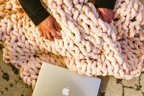 DIY, chunky blanket