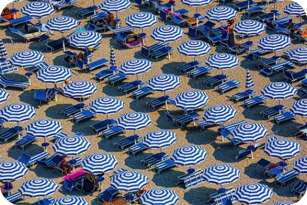 beach umbrellas