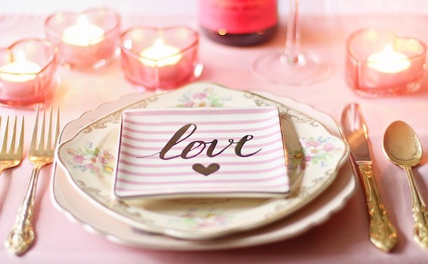Five Home Date Nights to Keep the Romance Alive A romantic dinner place setting perfect for a home date night