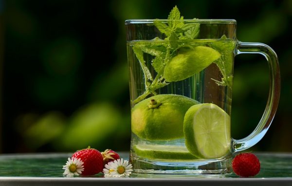 pitcher of water