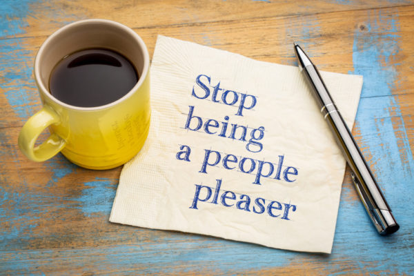 stop being a people pleaser, yellow, cup, pen
