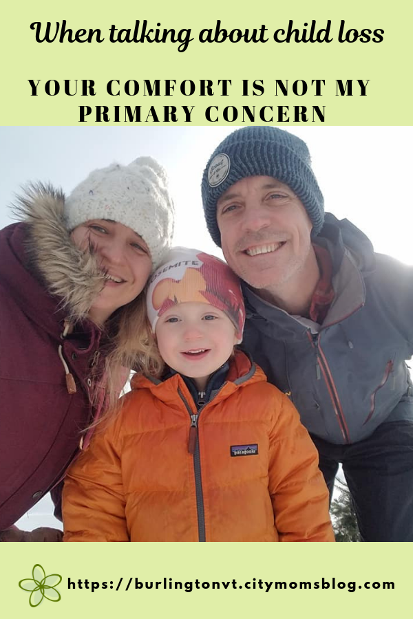 mom, dad, family, talking about child loss