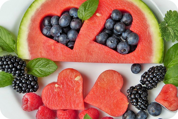 fruit shaped like hearts