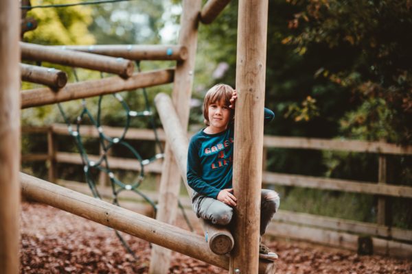 child on playground