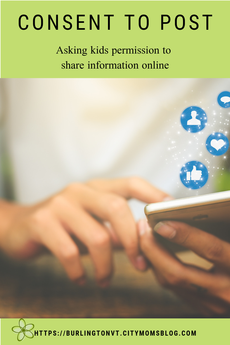 consent to post; asking kids permission to share information online