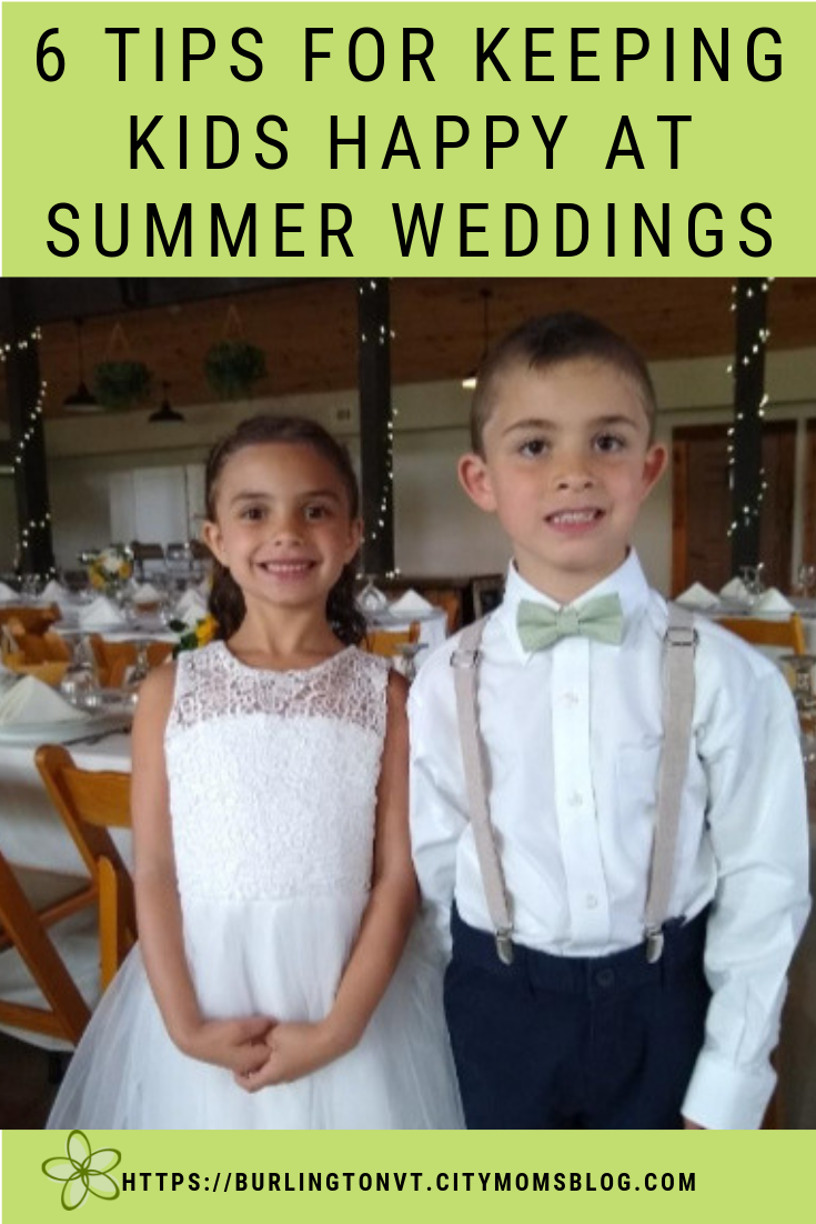tips for keeping kids happy at summer weddings