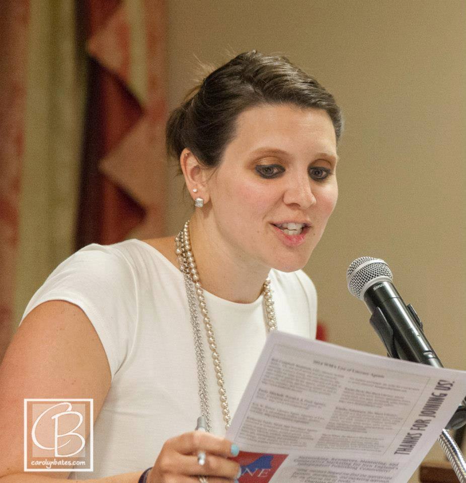 woman giving a speech