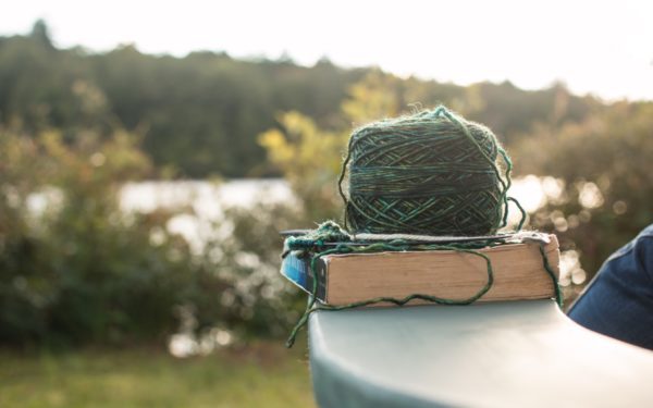 yarn on a book