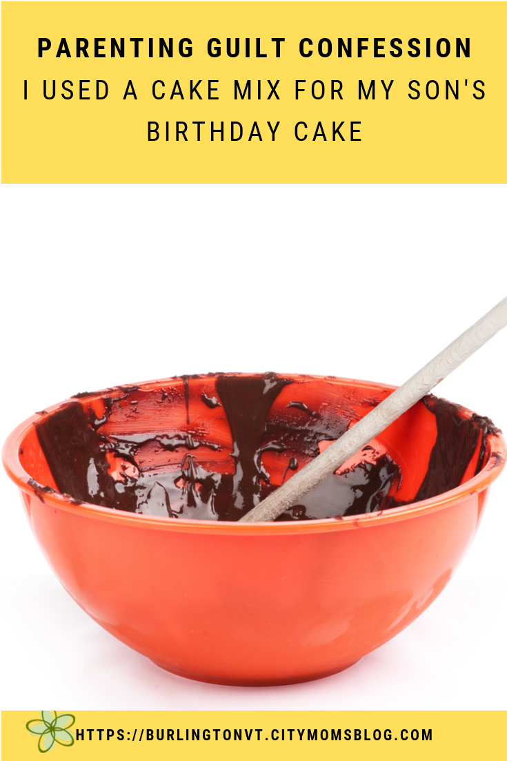 Parenting Guilt Confession: I Used a Cake Mix for My Son's Birthday Cake