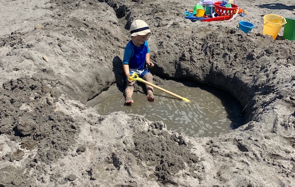 Toddler at the beach